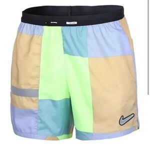 NIKE Flex Stride Wild Run 5” Reflective Pastel Colorblock Running Shorts